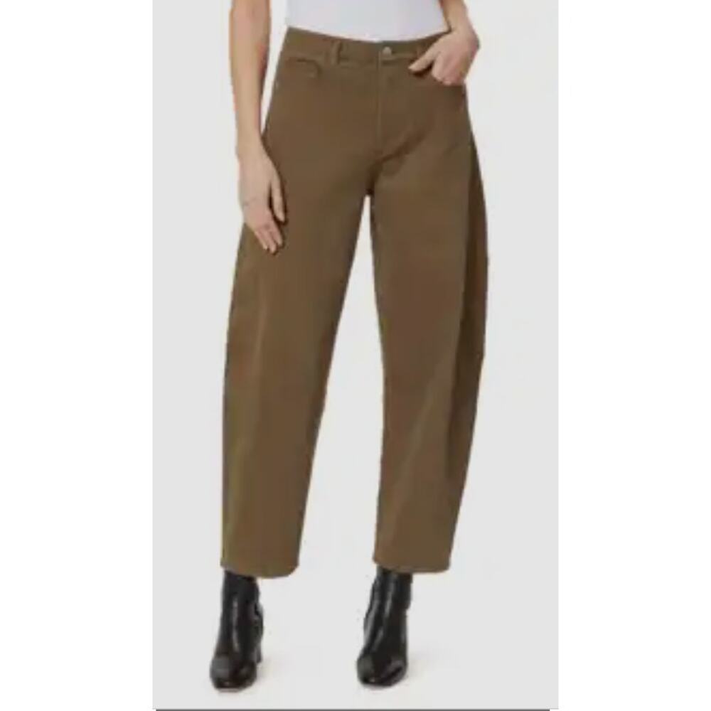 NWT Habitual Evie Barrel Leg Women's Corduroy Pants in Brown sz. 26